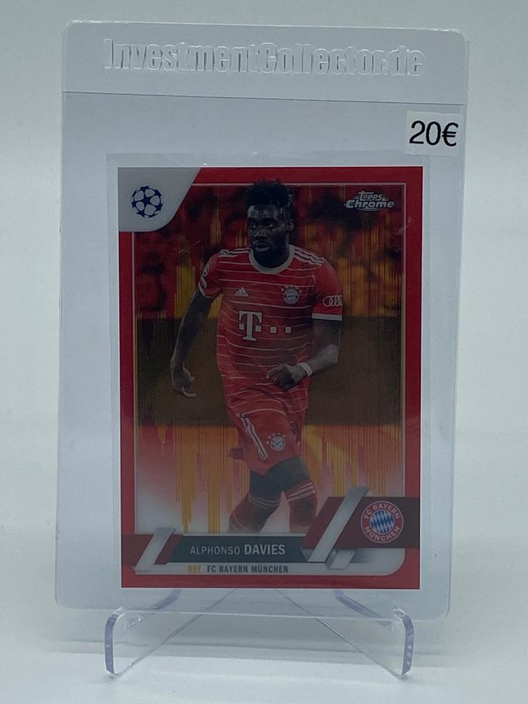 2022 Topps Chrome - Alphonso Davies Red Seismic