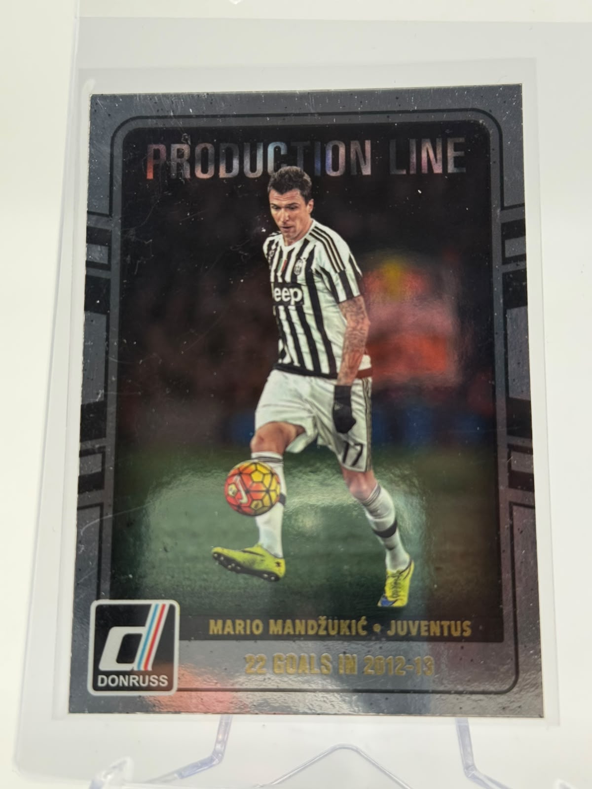 2016-17 Panini Donruss Mario Mandzukic Production Line Silver