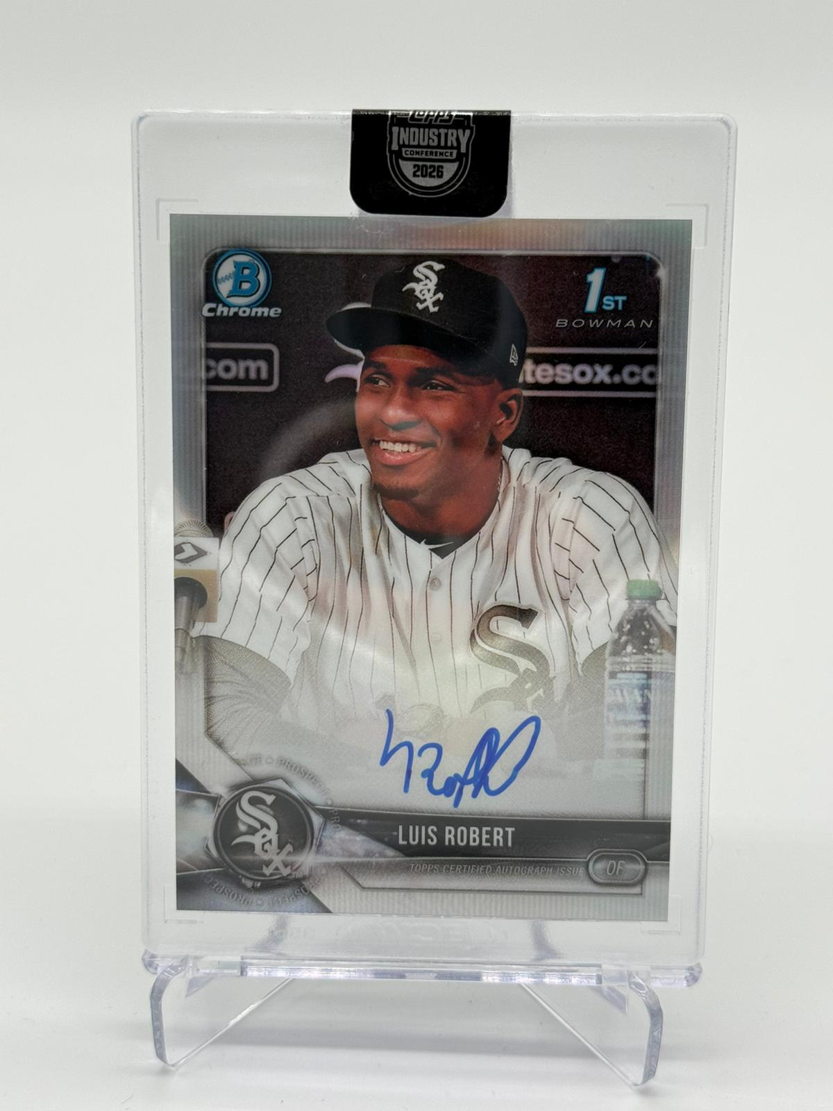 2026 Topps Industry Conference - 2018 Bowman 1st Chrome Luis Robert On Card Auto 142/499