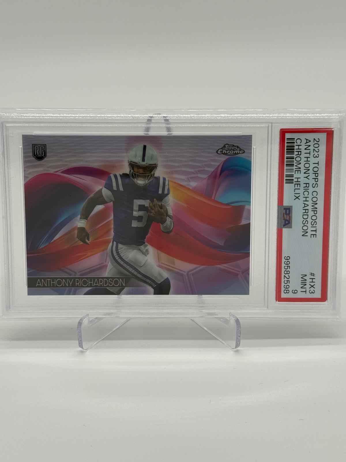 2023 Topps Composite Anthony Richardson RC SSP Helix PSA 9