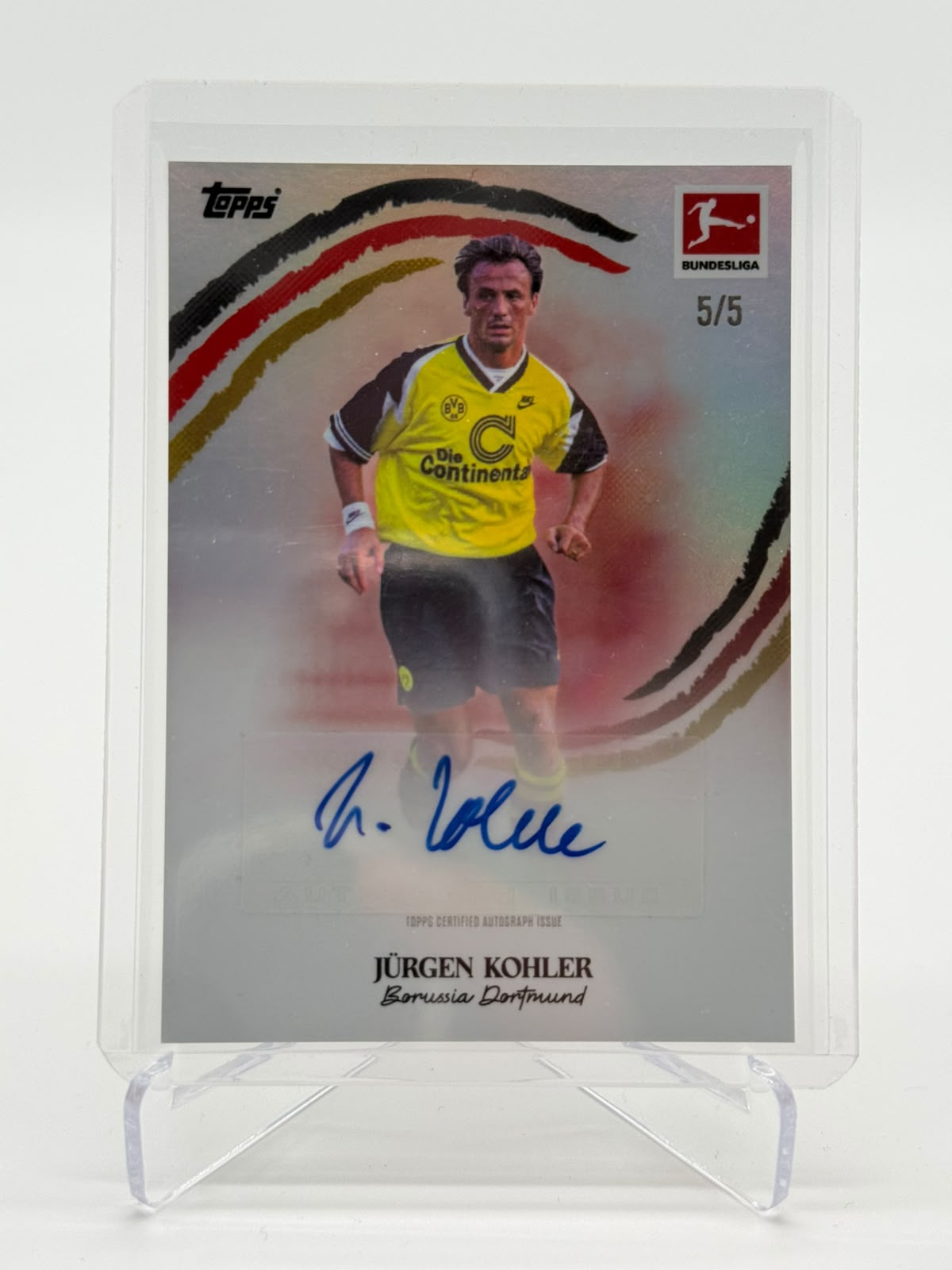 2026 Topps Bundesliga International Stars Jürgen Kohler AUTO 5/5