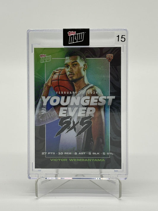Topps Now - Victor Wembanyama RC Youngest Ever VW-2