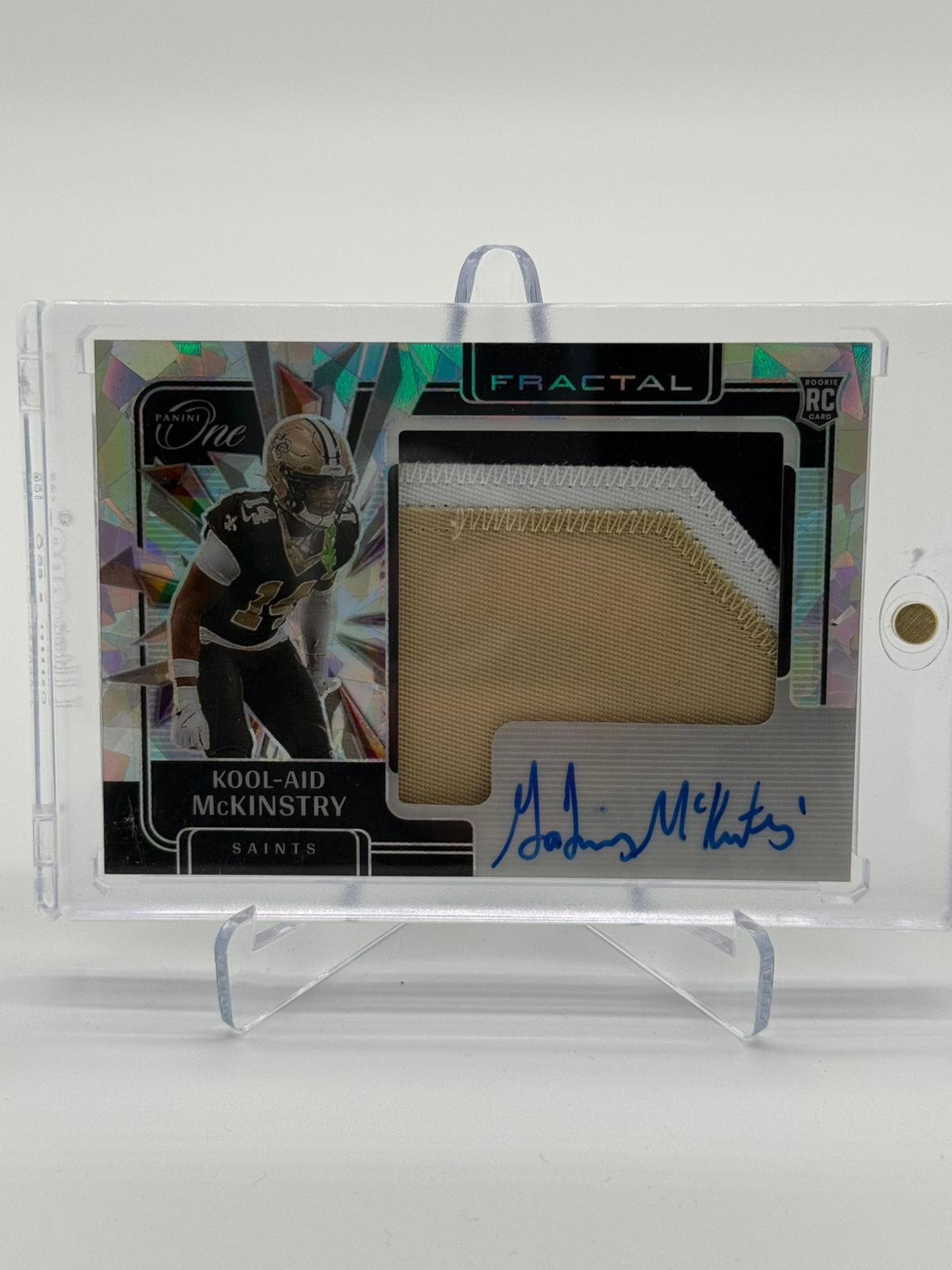 2024 Panini One Football Kool-Aid McKinstry Patch/Auto 49/50