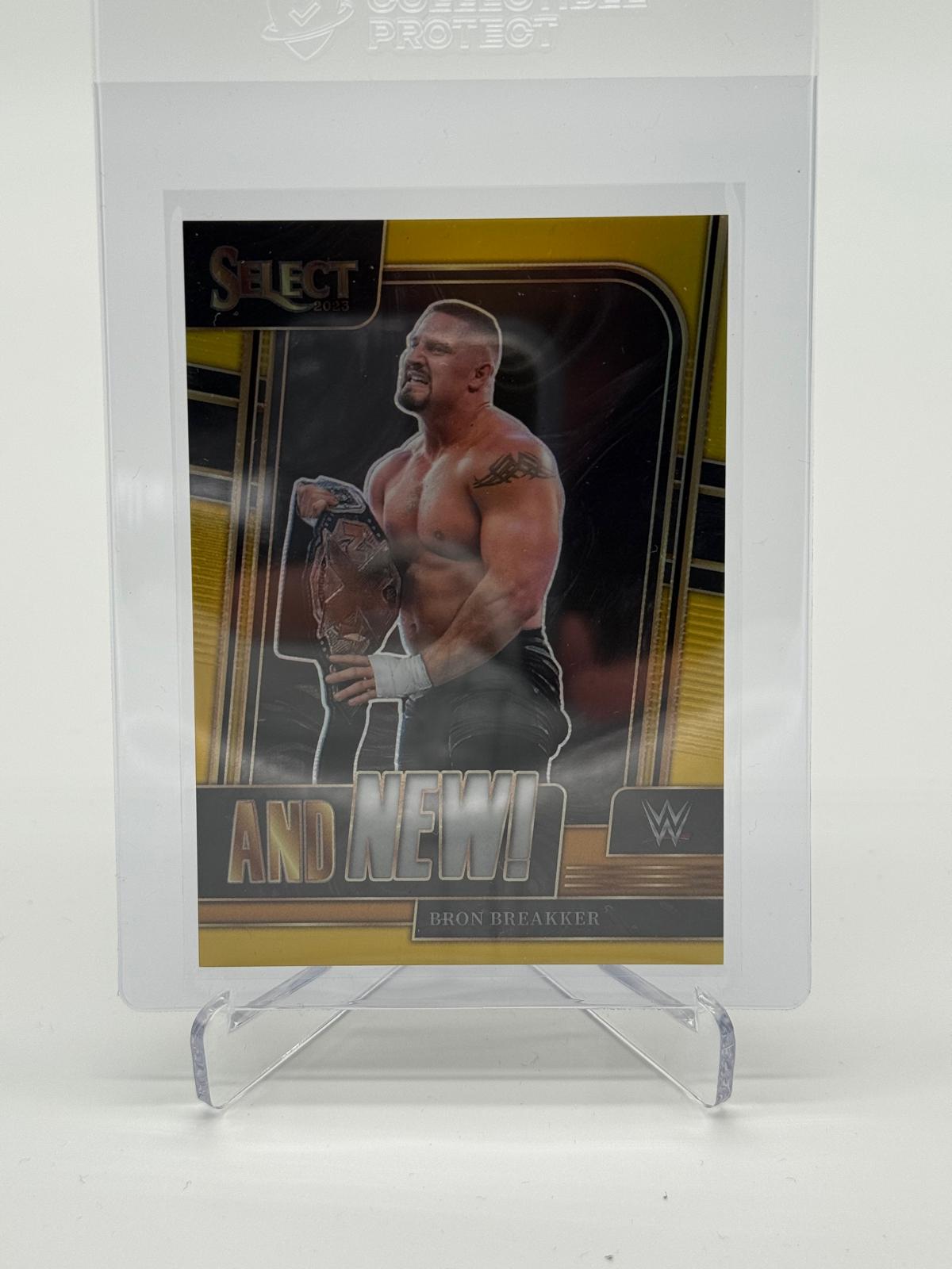 2023 Panini Select Bron Breakker And New! Gold Prizm 01/10