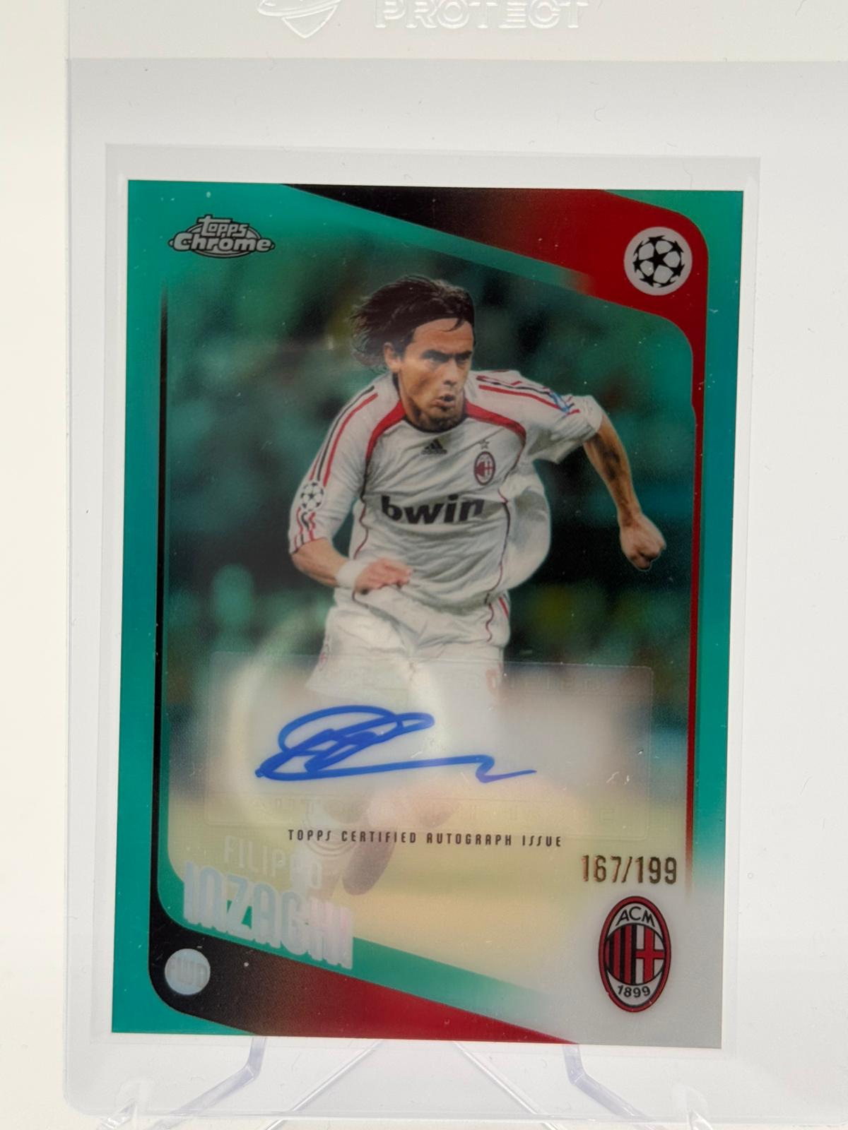 2026 Topps Chrome UCC Filippo Inzaghi Autogramm 167/199