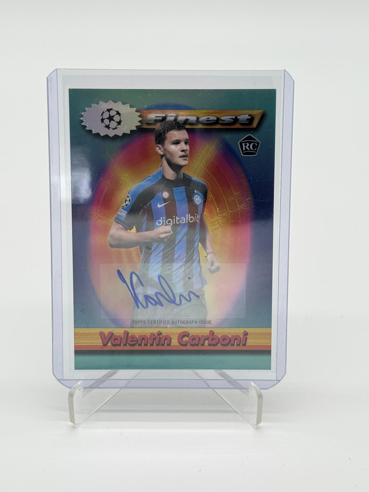 2023 Topps Finest Chrome Valentin Carboni RC Auto /20