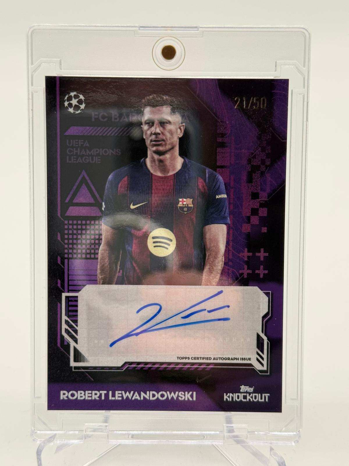 2026 Topps Knockout Robert Lewandowski Autogramm 21/50