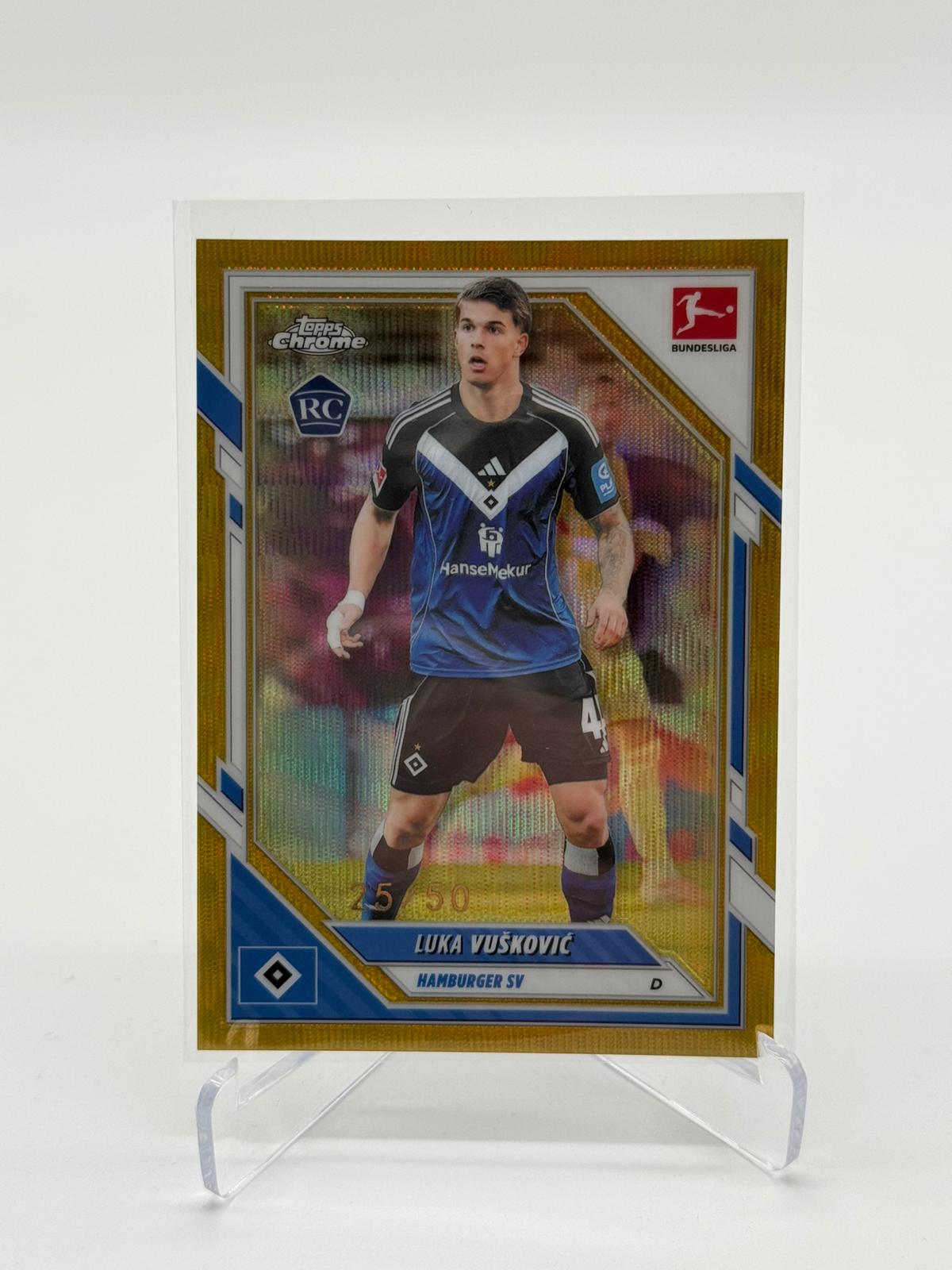 2026 Topps Bundesliga Chrome Luka Vuskovic RC 25/50