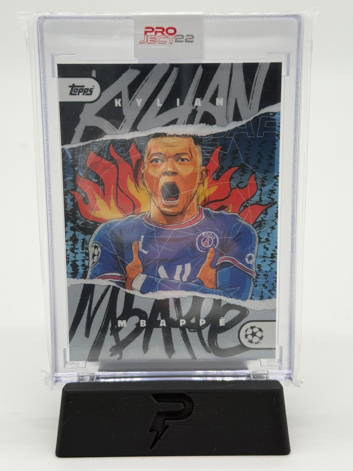 2022 Topps Project 22 Kylian Mbappe by Dan Leydon