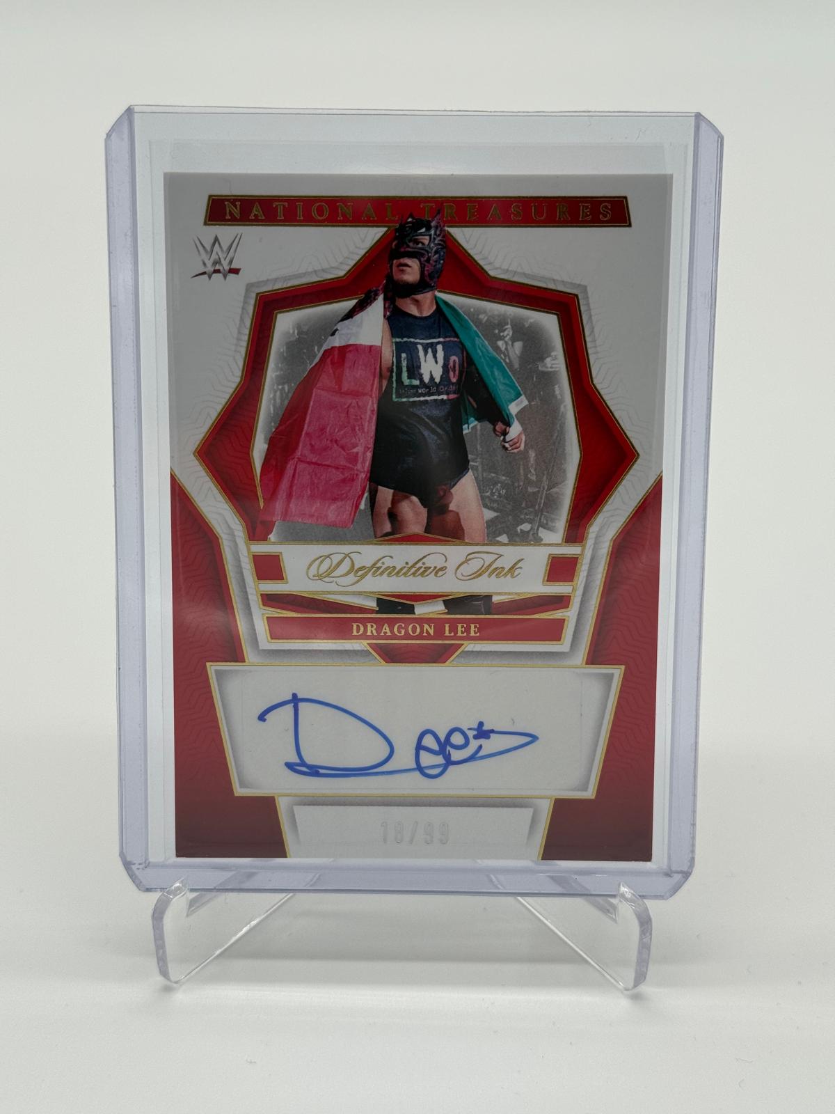 2024 Panini National Treasures WWE Dragon Lee Definitive Ink /99
