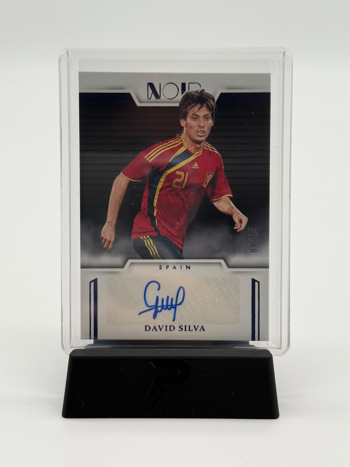 2025-26 Panini NOIR David Silva Auto 04/15