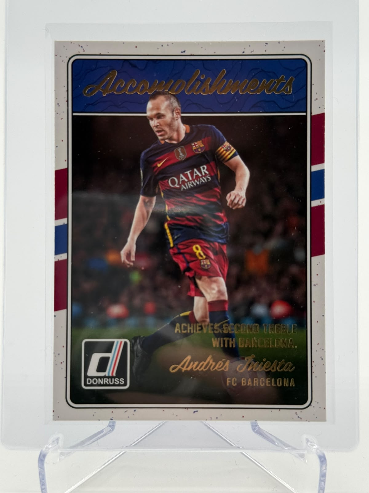 2016-17 Panini Donruss Andres Iniesta Accomplishments