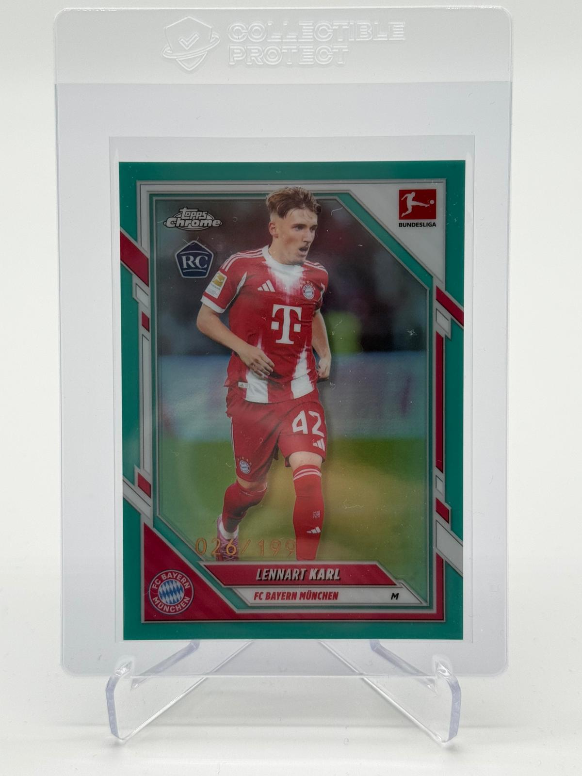 2026 Topps Bundesliga Chrome Lennart Karl 026/199 RC