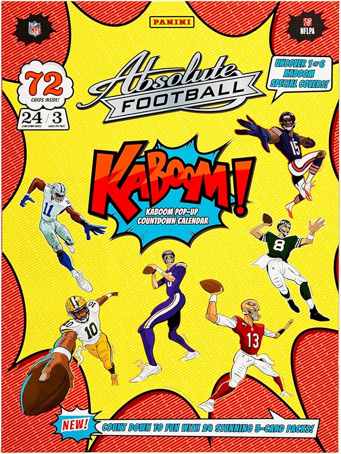 2024 Panini Absolute Football Kaboom Pop-Up Countdown Calendar (SEALED)