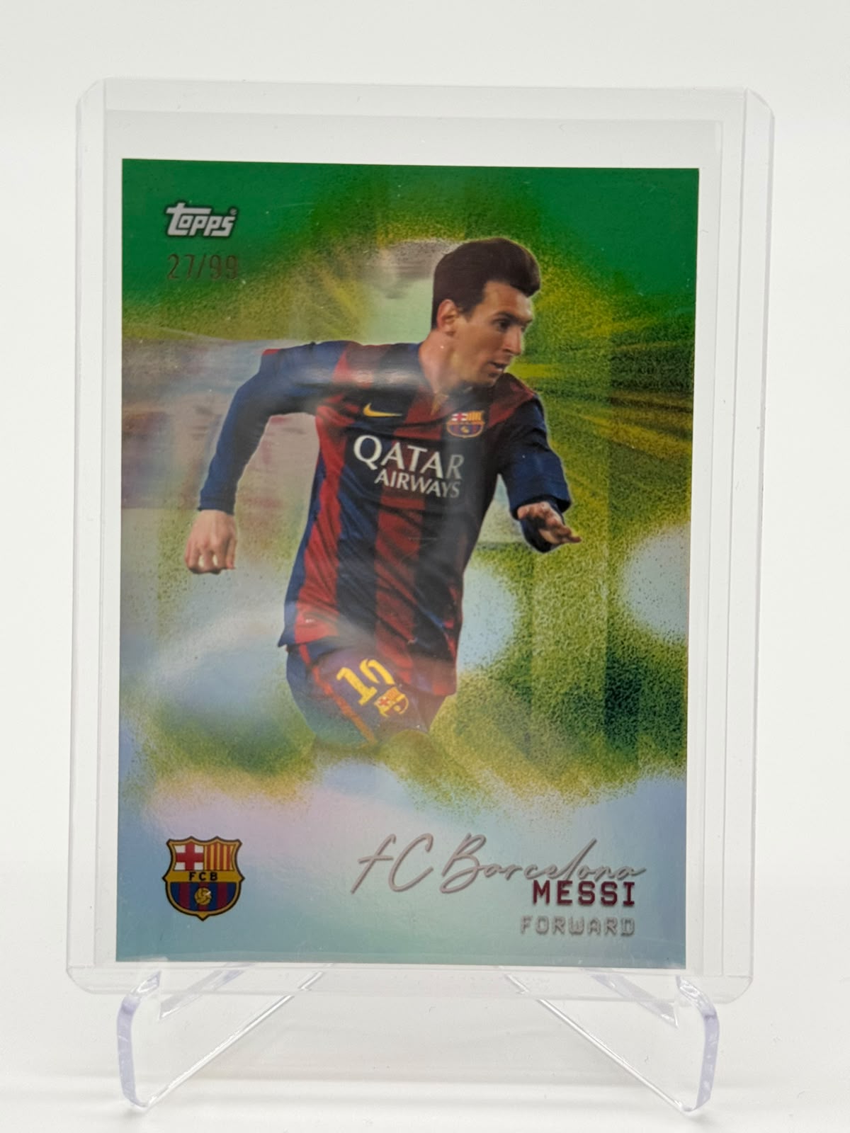 2025 Topps Barcelona Teamset Lionel Messi 27/99