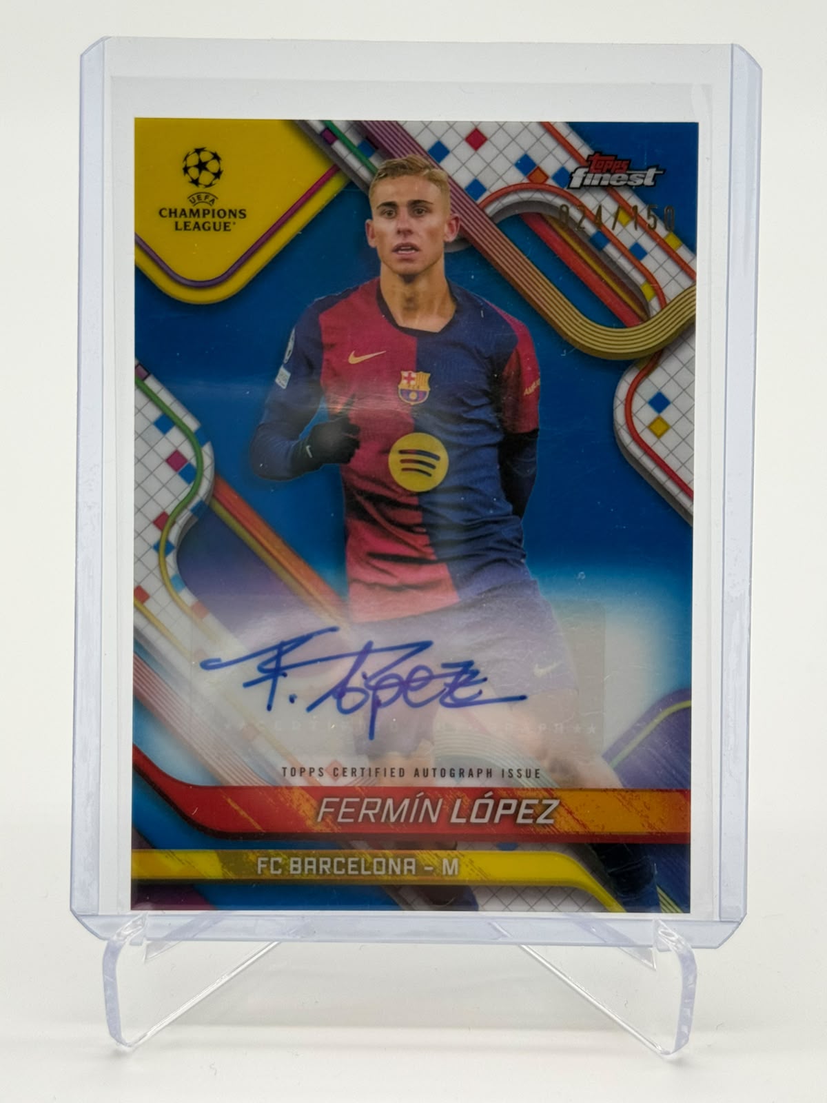 2025 Topps UCC Finest Fermin Lopez AUTO 024/150