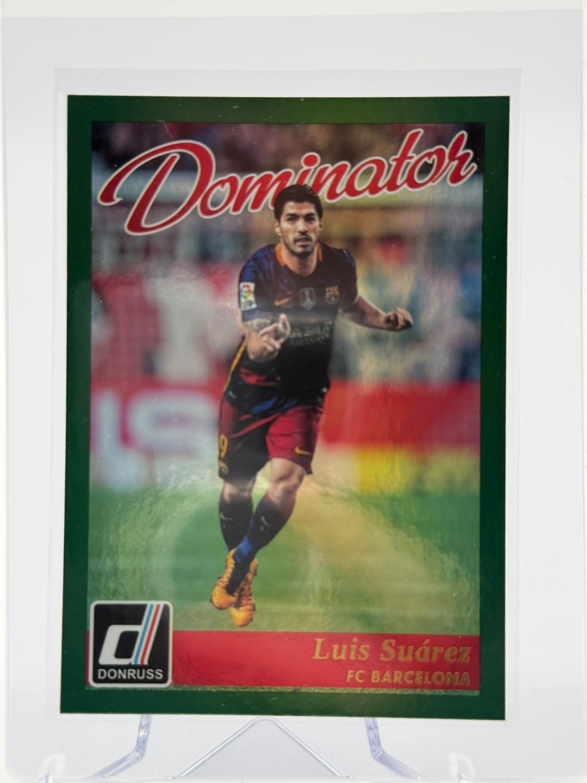 2016-17 Panini Donruss Luis Suarez Dominators Green