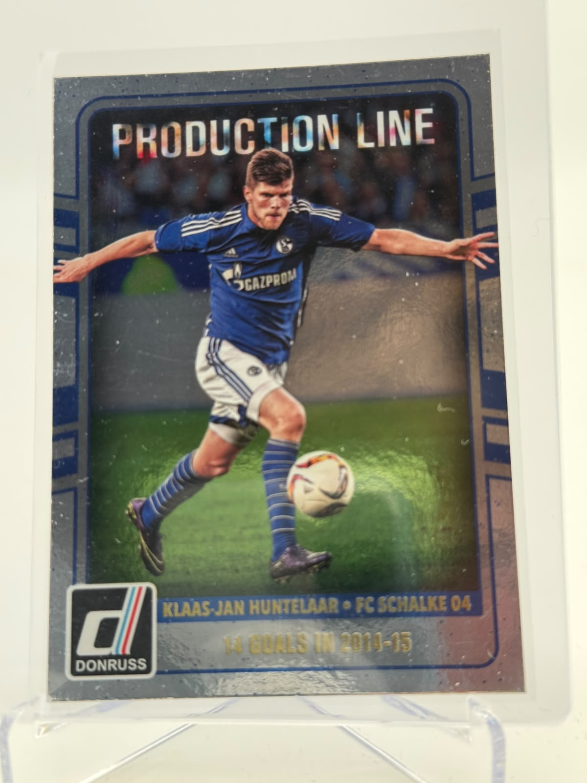 2016-17 Panini Donruss Klaas-Jan Huntelaar Production Line Silver