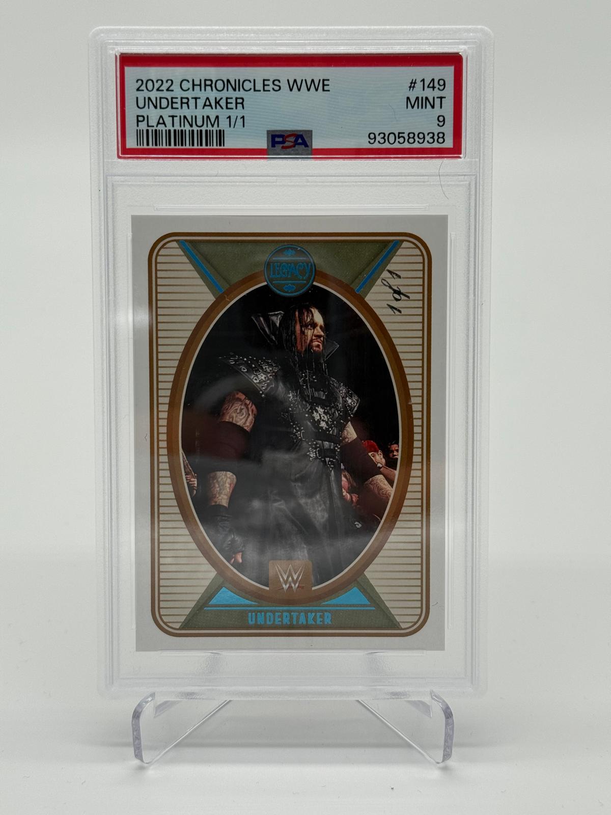 2022 Panini Chronicles WWE Undertaker Platinum 1/1 PSA 9