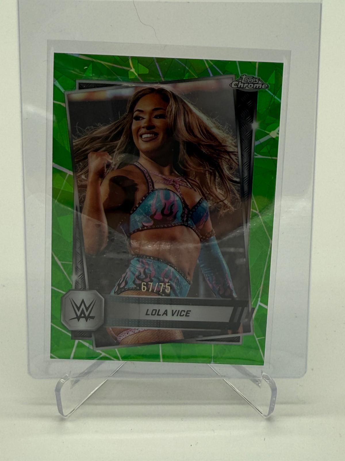2025 Topps Chrome WWE Sapphire Lola Vice /75