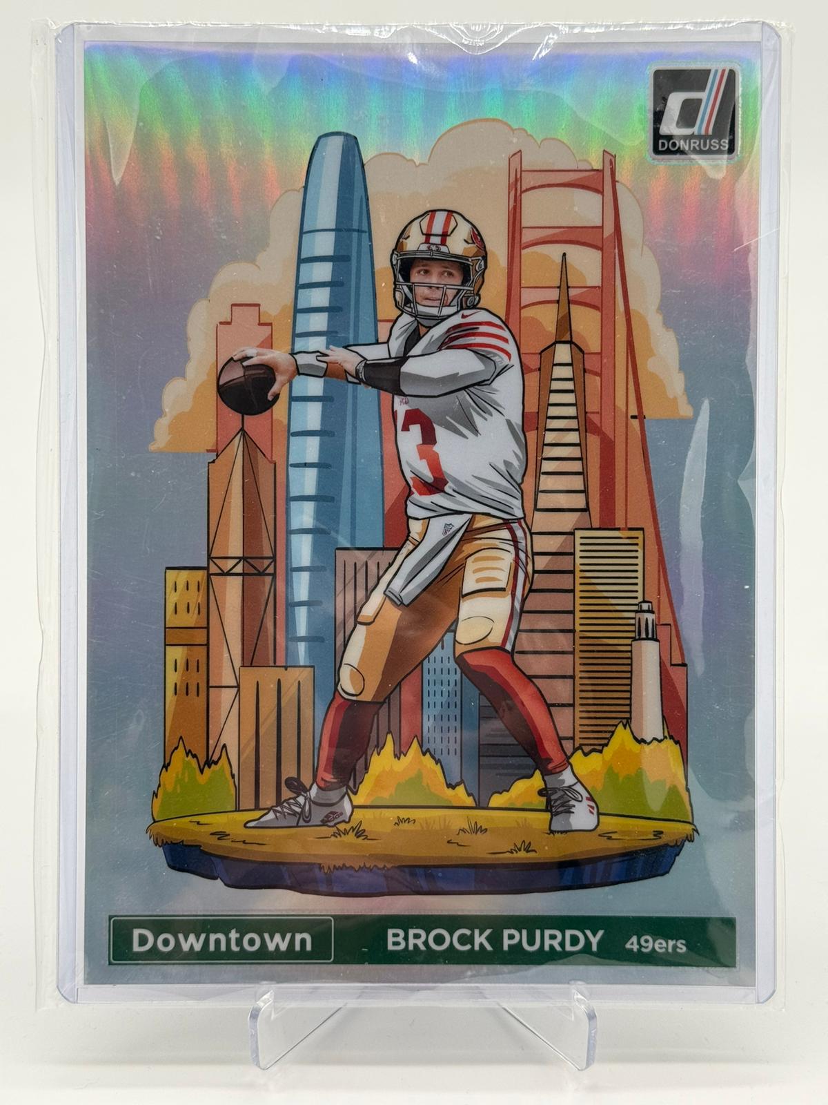 2024 Panini Donruss Football Oversize Brock Purdy Downtown