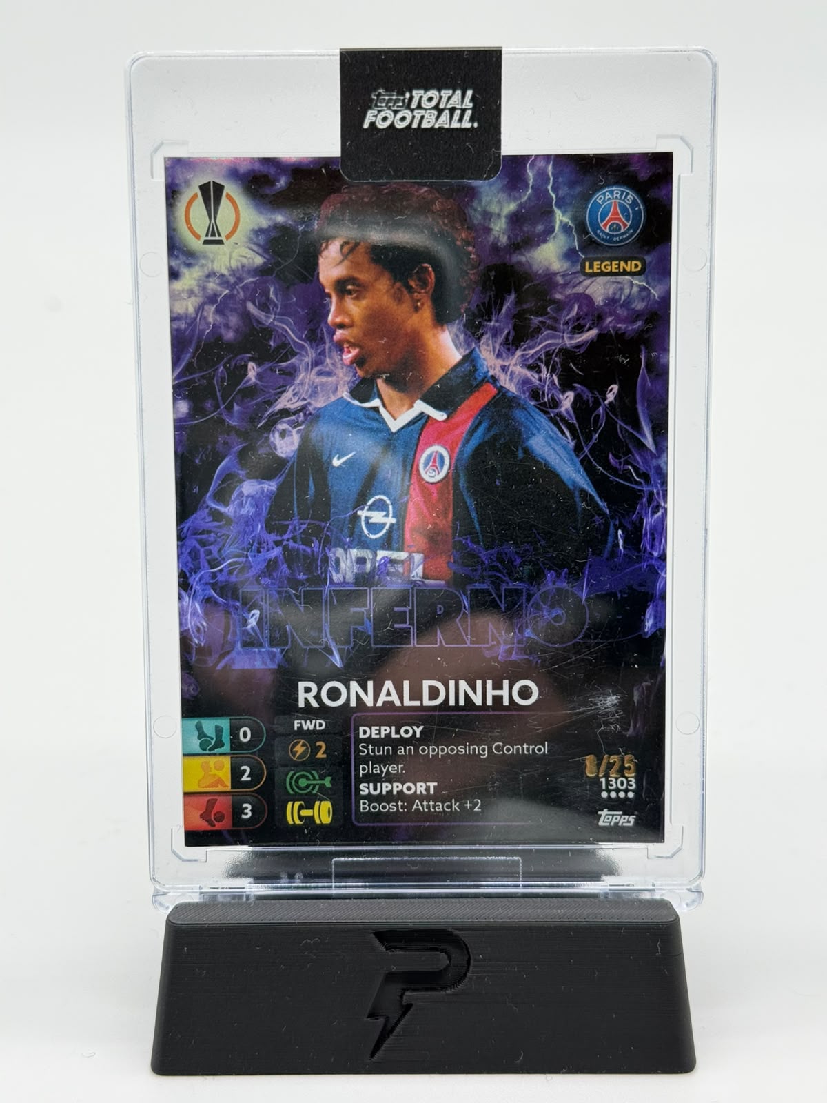 2022-23 Topps Total Football Ronaldinho Inferno 8/25