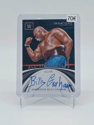 2022 PANINI WWE IMMACULATE - Superstar Billy Graham on Card Auto /99