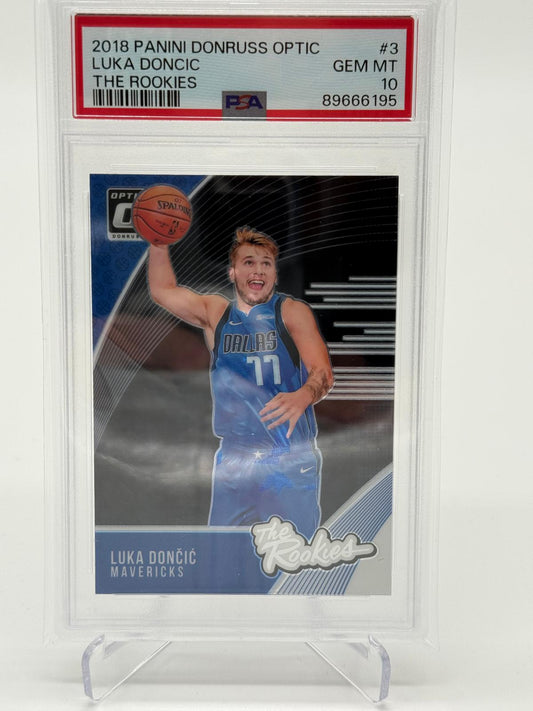 2018 Panini Donruss Optic Luka Doncic RC PSA 10