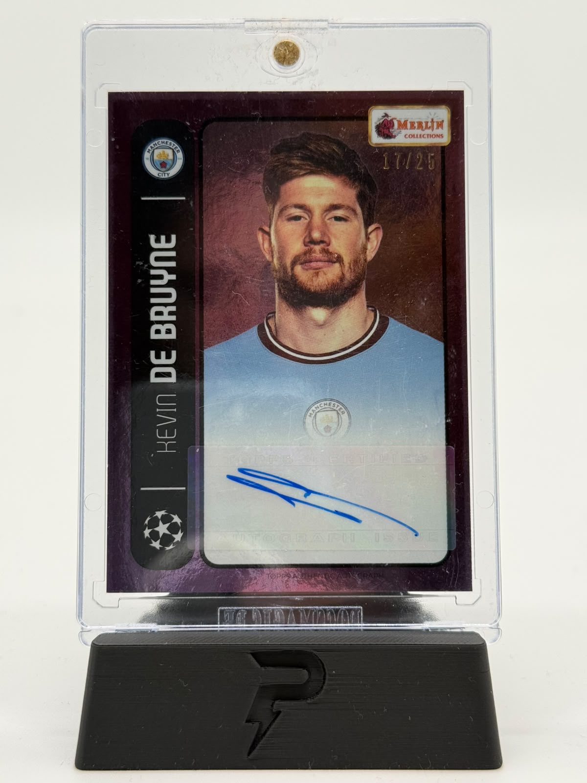 2022 Topps Merlin Heritage Kevin De Bruyne 17/25 Auto