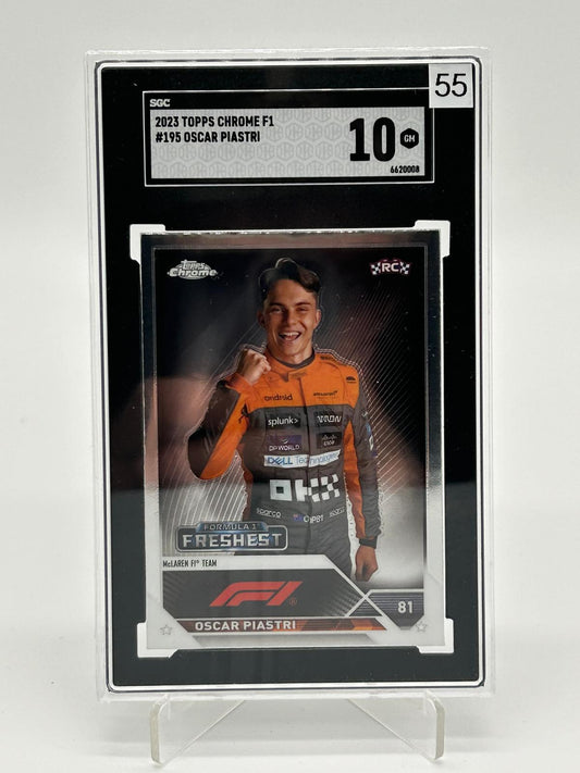 2023 Topps Chrome F1 - Oscar Piastri SGC 10