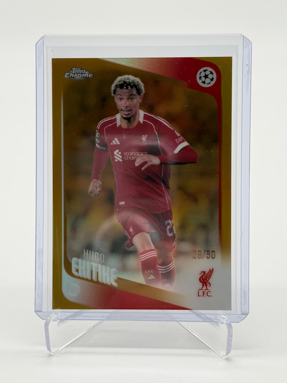 2026 Topps Chrome UCC Hugo Ekitike 29/50