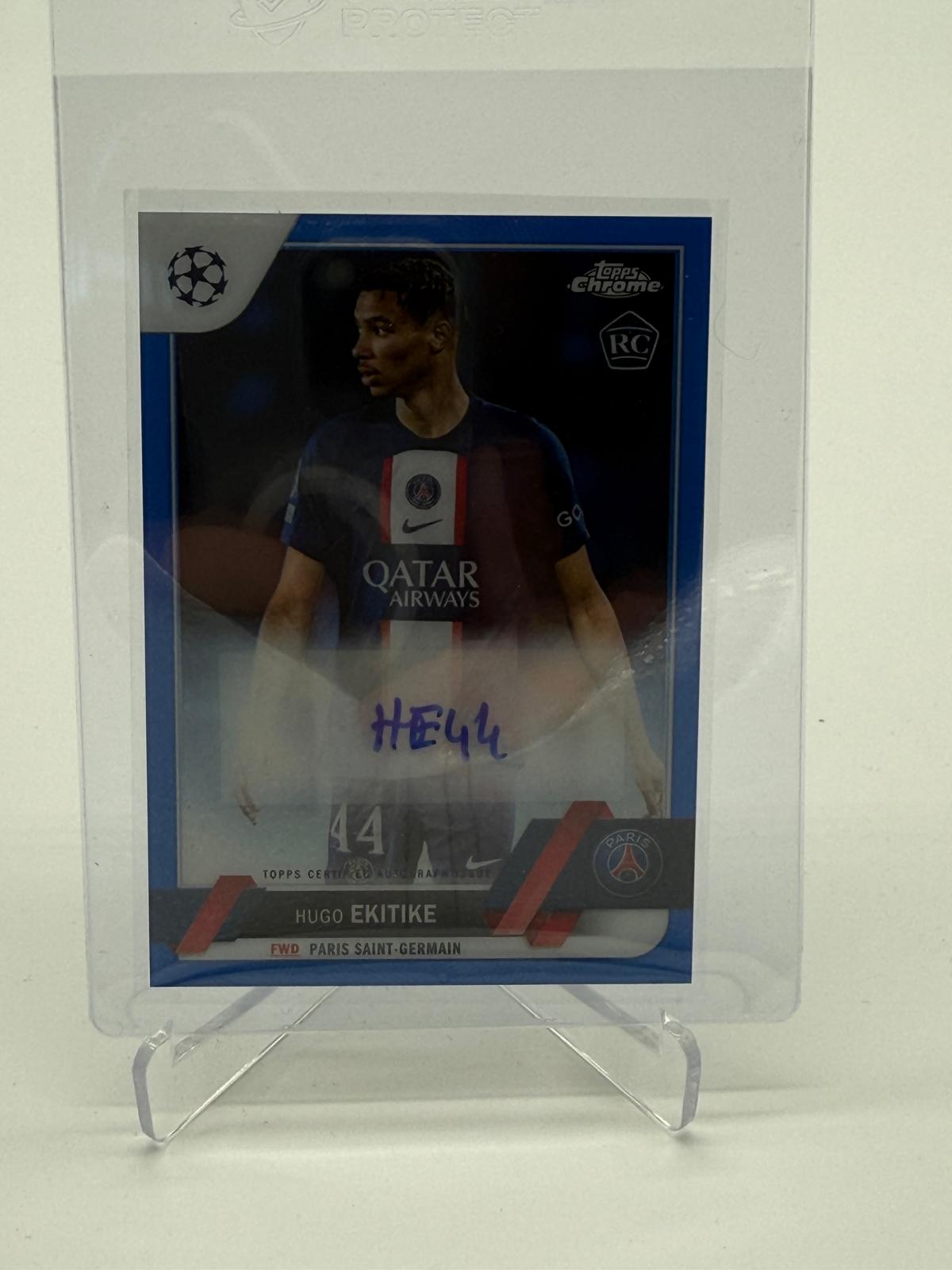 2022-23 Topps Chrome UCC Hugo Ekitike RC Auto /150