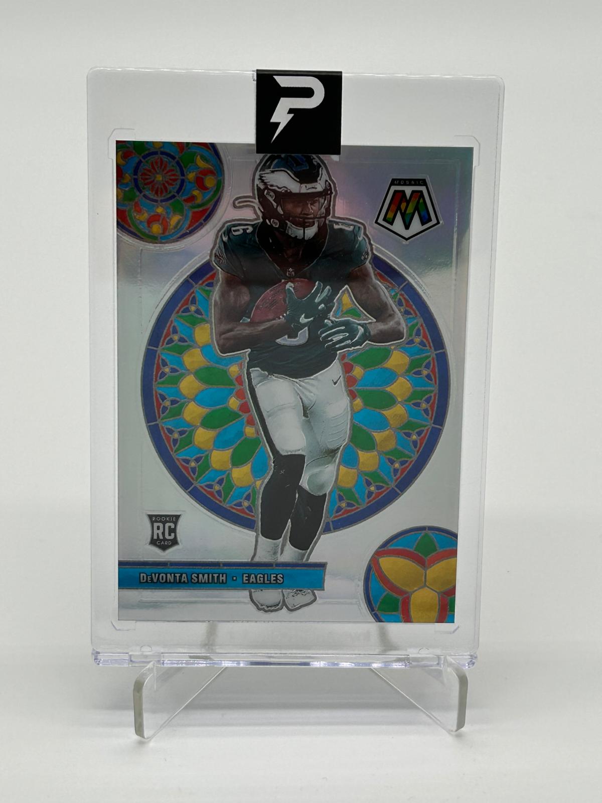 2021 Panini Mosaic Football DeVonta Smith RC Stained Glass