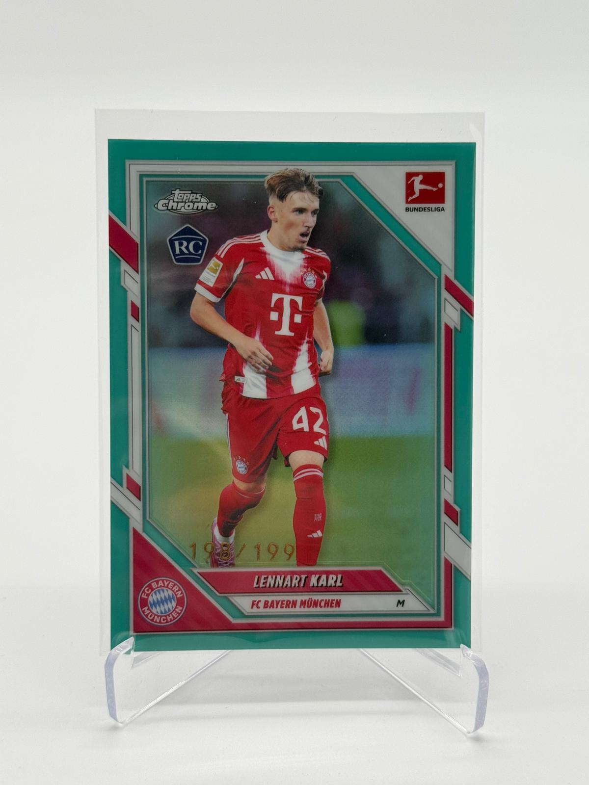 2026 Topps Chrome Bundesliga Lennart Karl RC 198/199