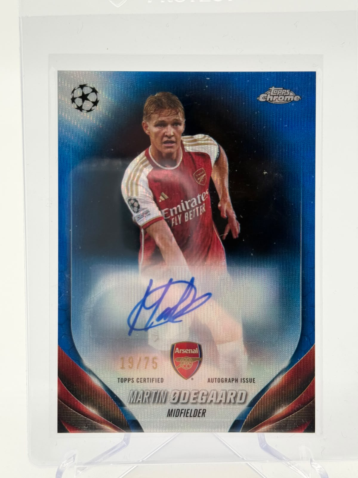 2024 Topps Chrome UCC Martin Odegaard Auto 19/75