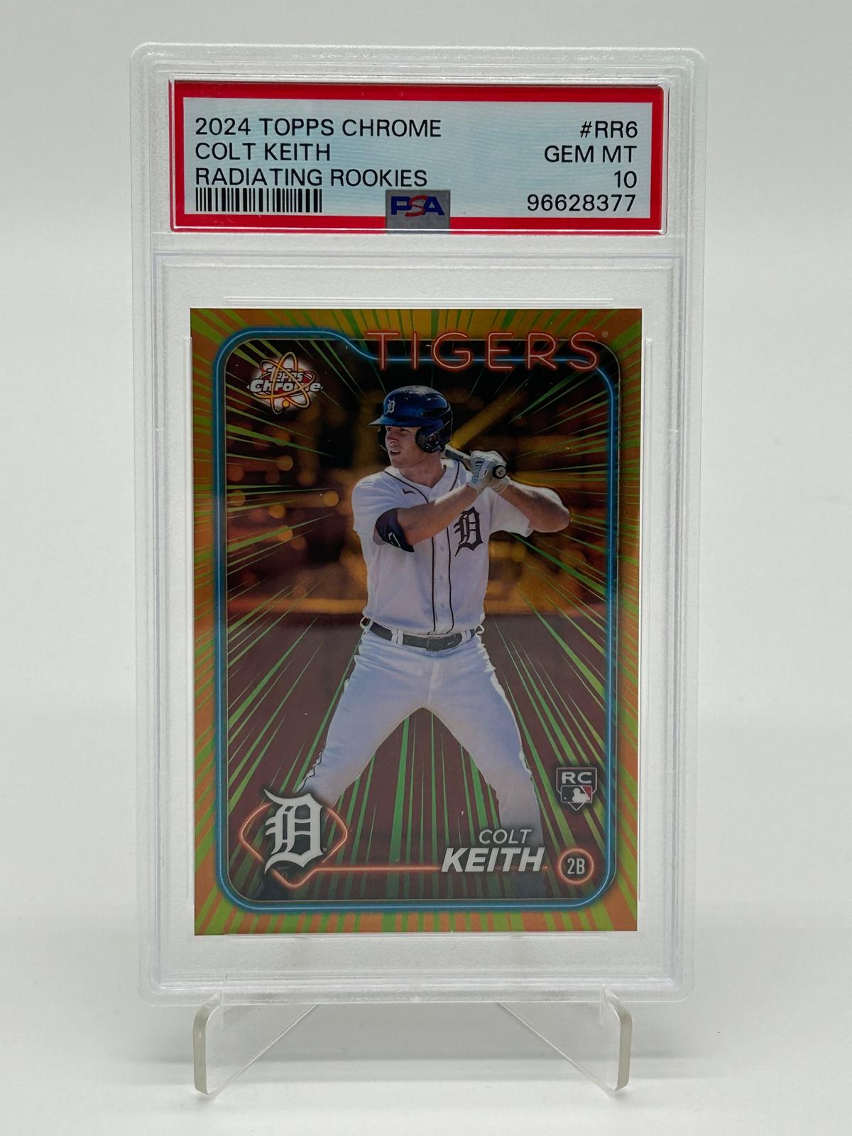 2024 Topps Chrome Colt Keith Radiating Rookies PSA 10