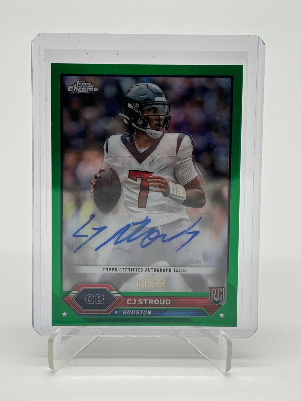 2024 Topps Chrome Football CJ Stroud Auto /99