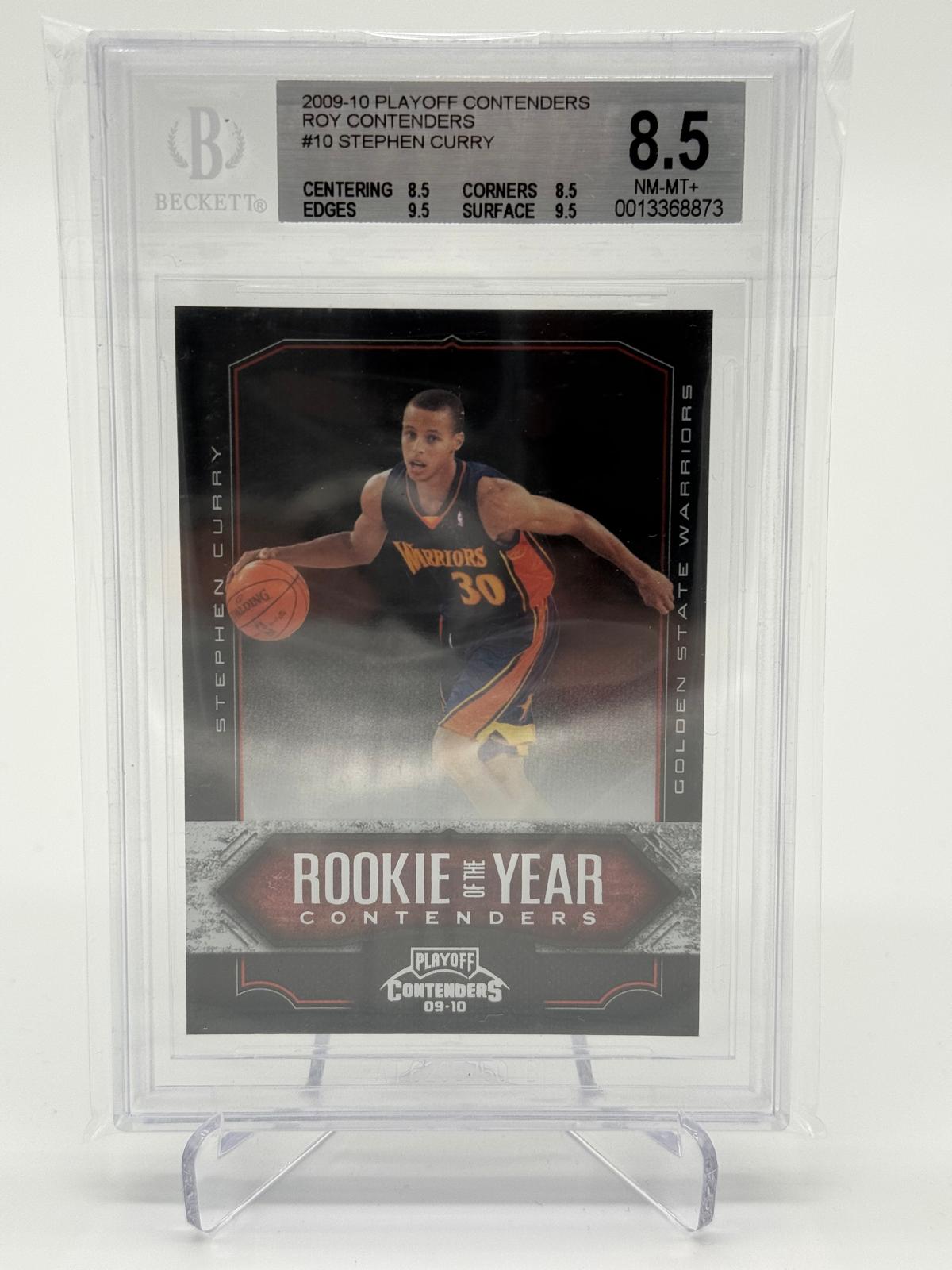 2009-10 Panini Contenders Stephen Curry RC BGS 8,5