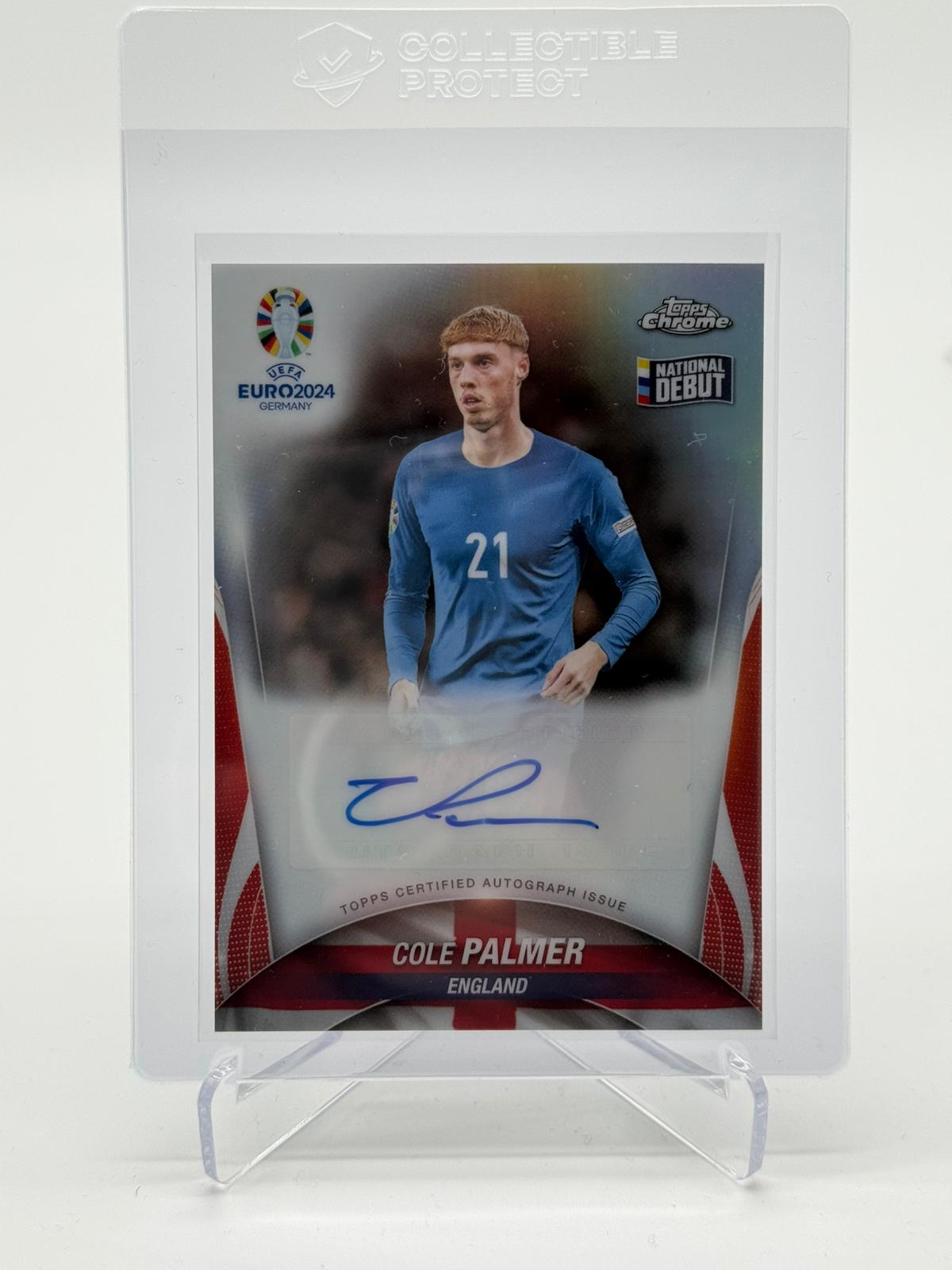 2024 Topps Chrome UEFA Cole Palmer Autogramm