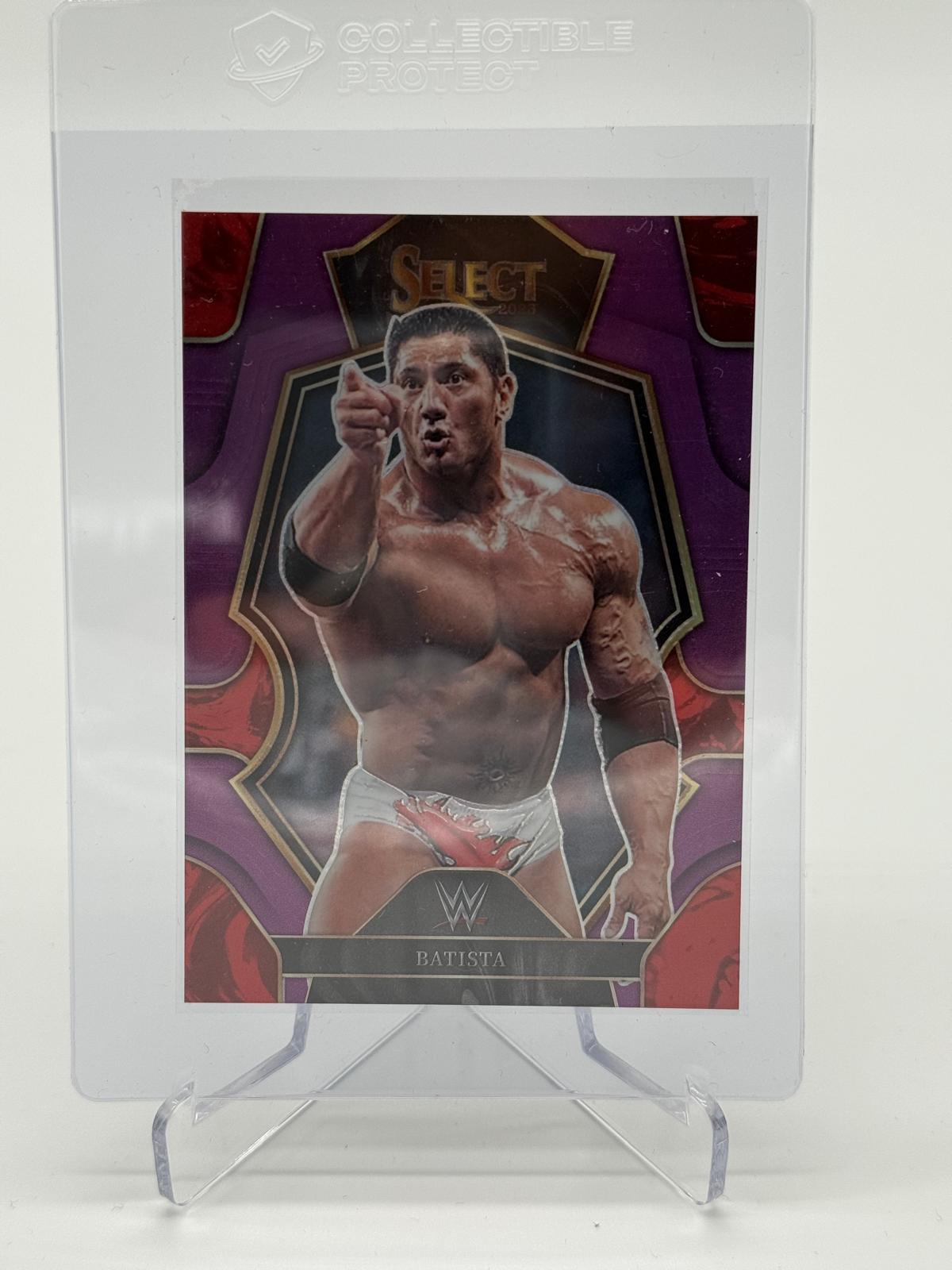 2023 Panini Select WWE Batista Purple Prizm 57/99