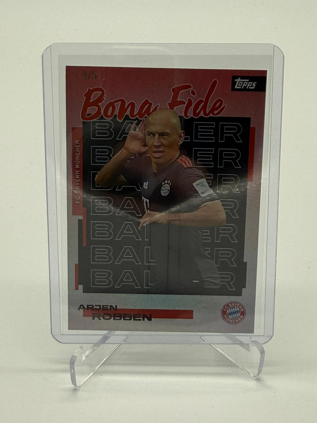 2025 Topps FC Bayern Teamset Arjen Robben Bona Fide 4/5