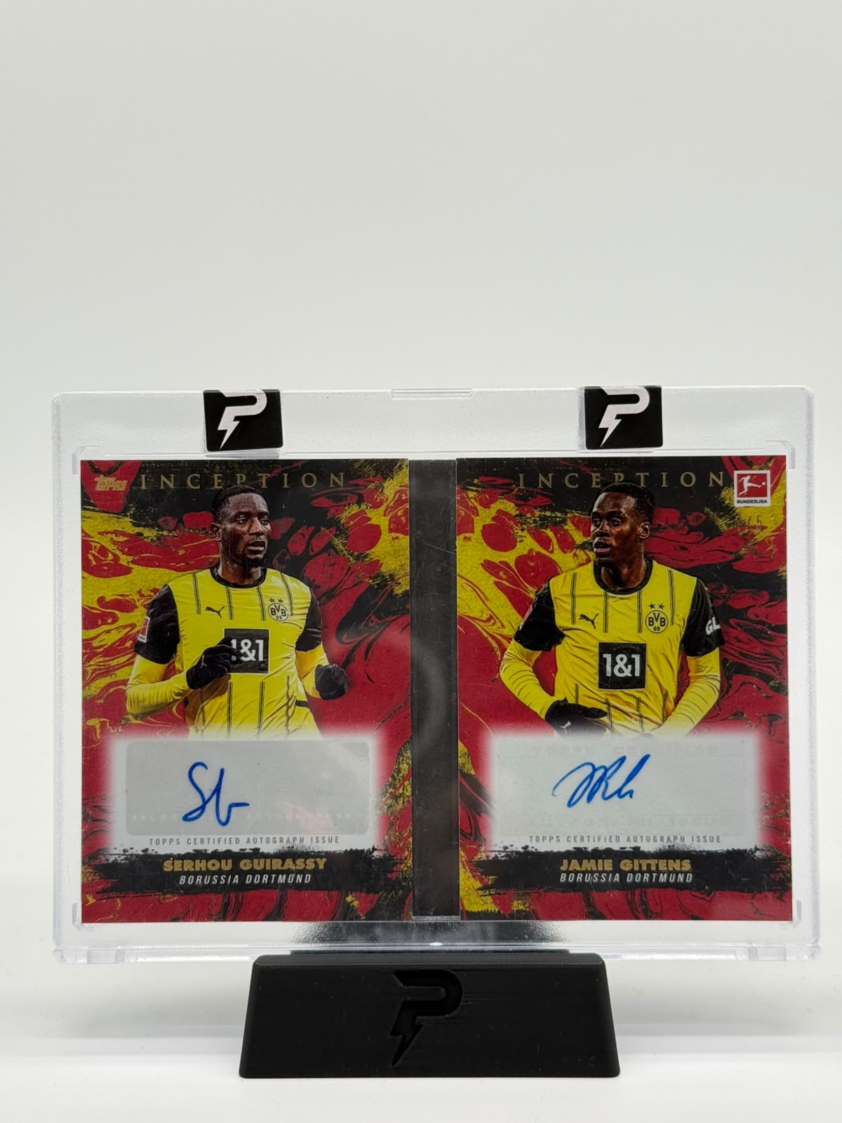 2025 Topps Bundesliga Inception Guirassy/Gittens Dual Auto Booklet 4/5
