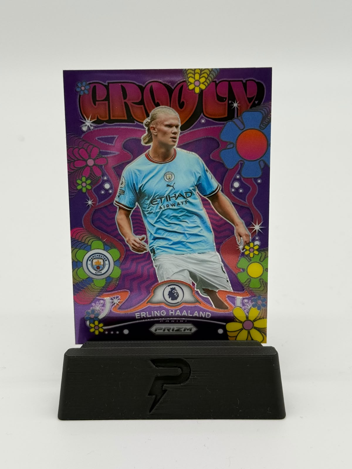 2022 Panini Prizm Premier League Erling Haaland Groovy