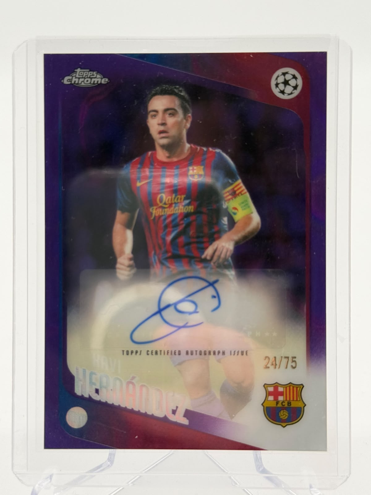 2026 Topps Chrome UCC Xavi Hernandez Auto 24/75