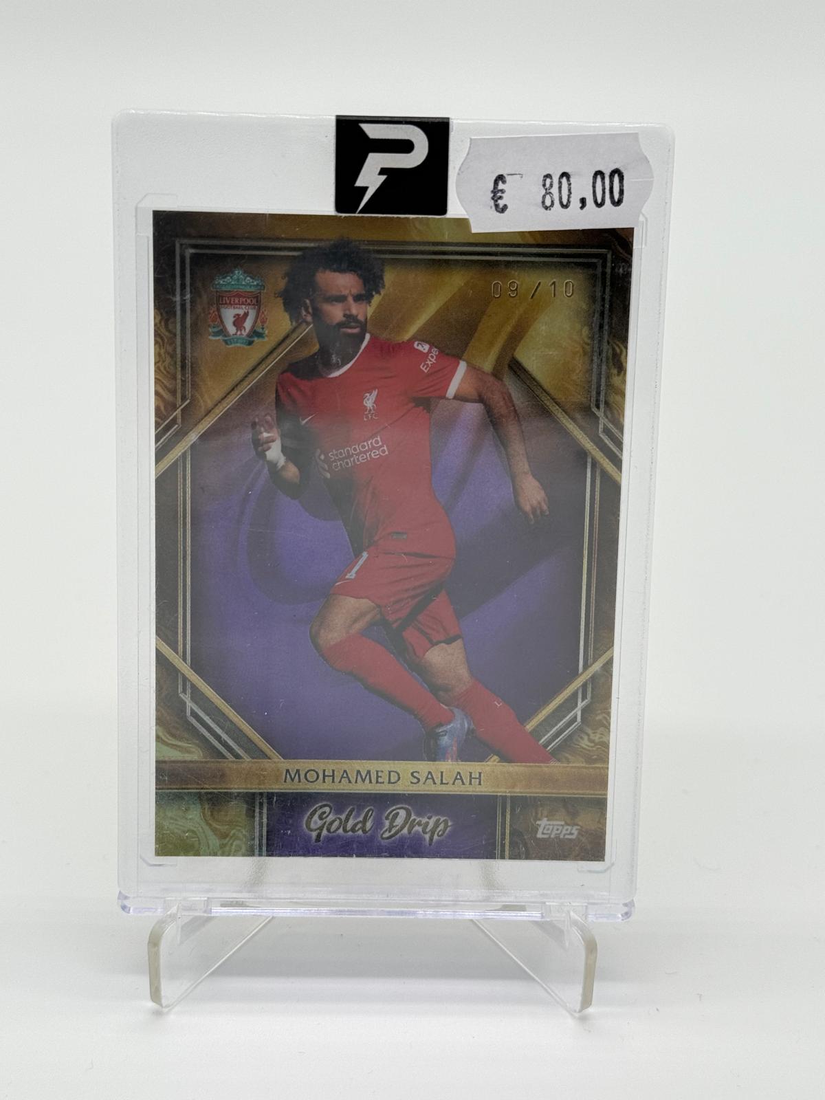 2023 Topps Liverpool TS Mohamed Salah Gold Drip /10