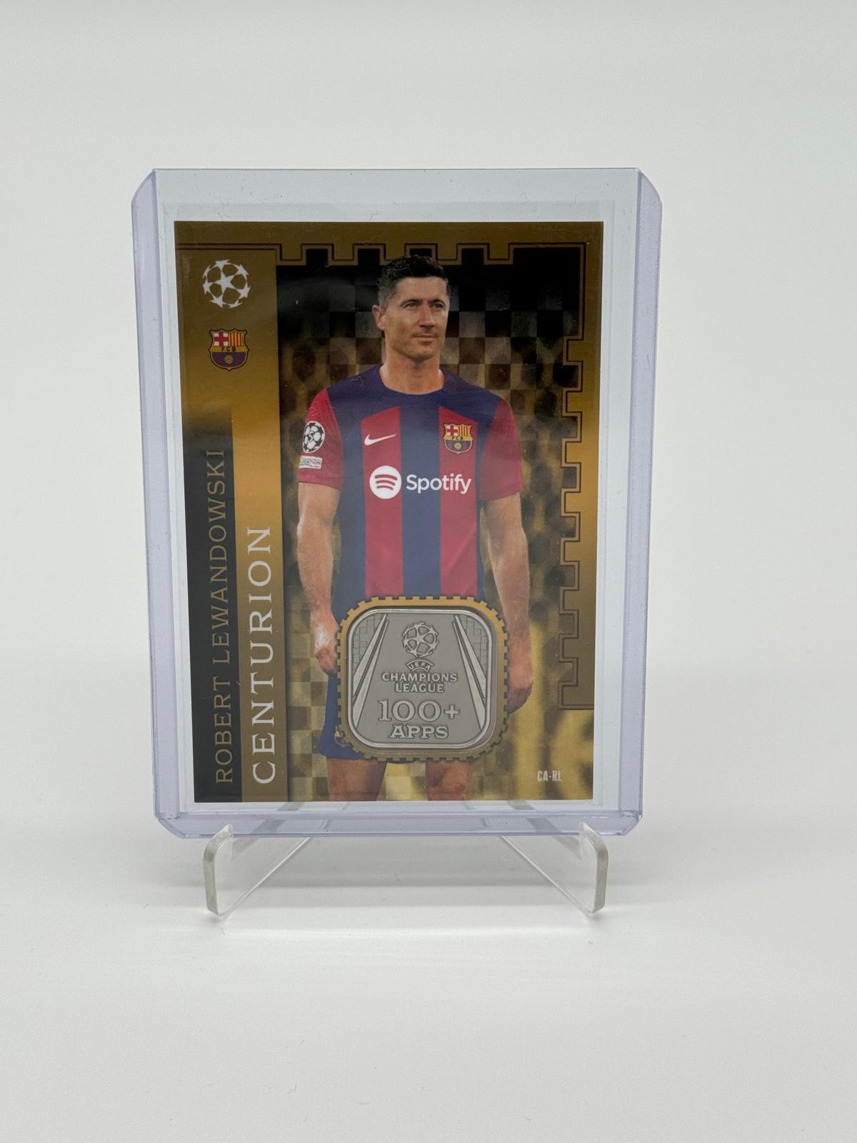 2023-24 Topps Match Attax Robert Lewandowski Centurion Relic