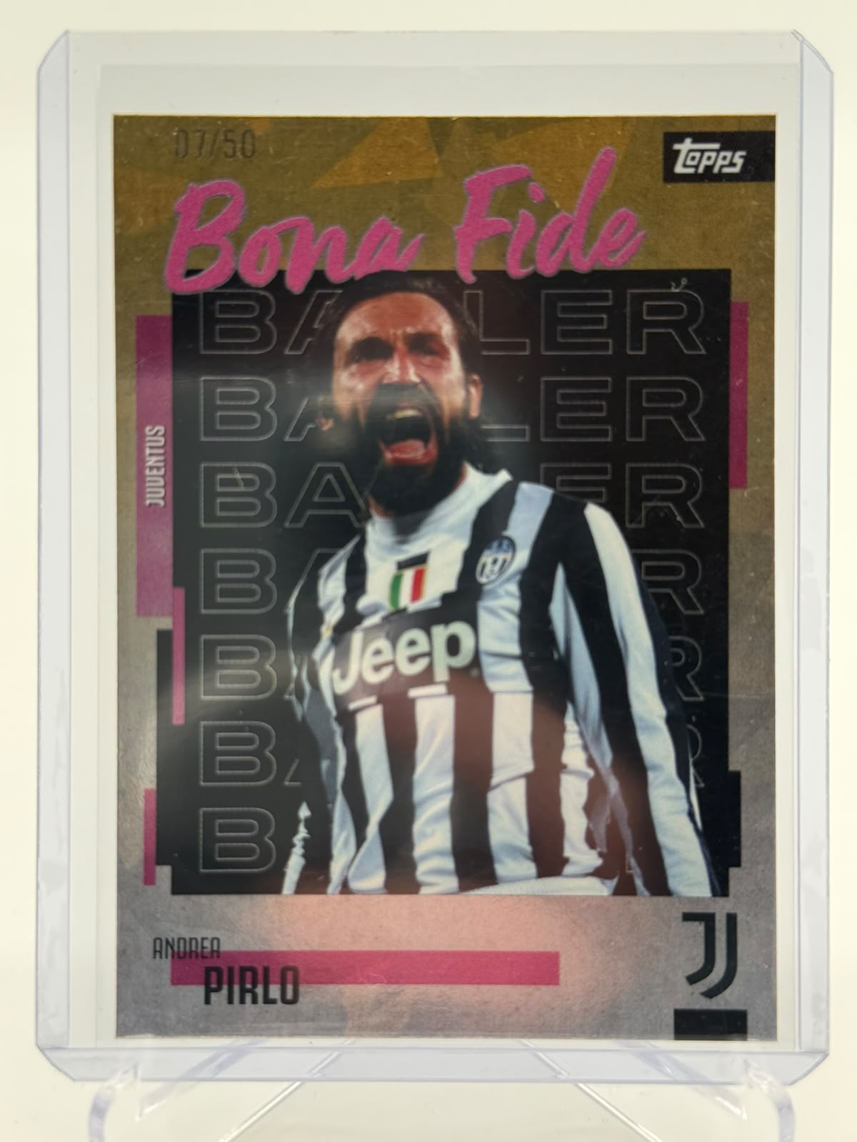 2025 Topps Juventus Teamset Bona Fide Baller Andrea Pirlo 07/50