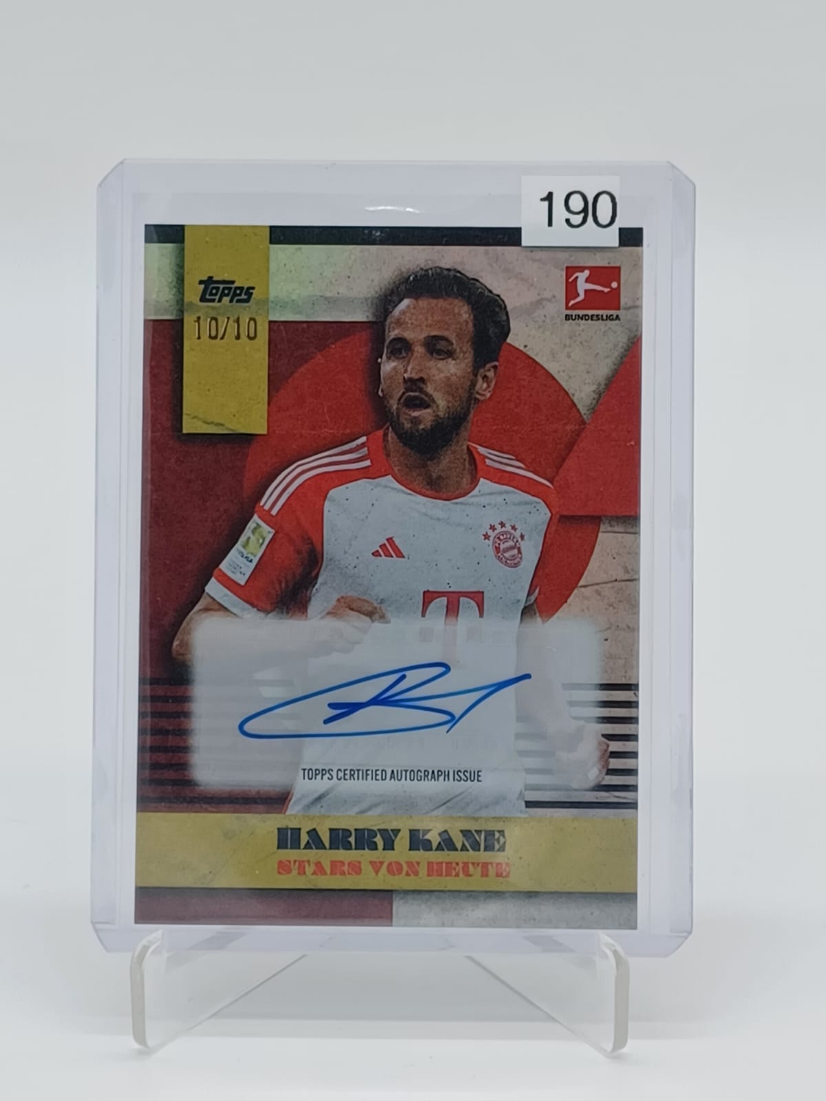 2023-24 Topps Lothar Matthäus Platinum Curated Set Harry Kane Auto /10