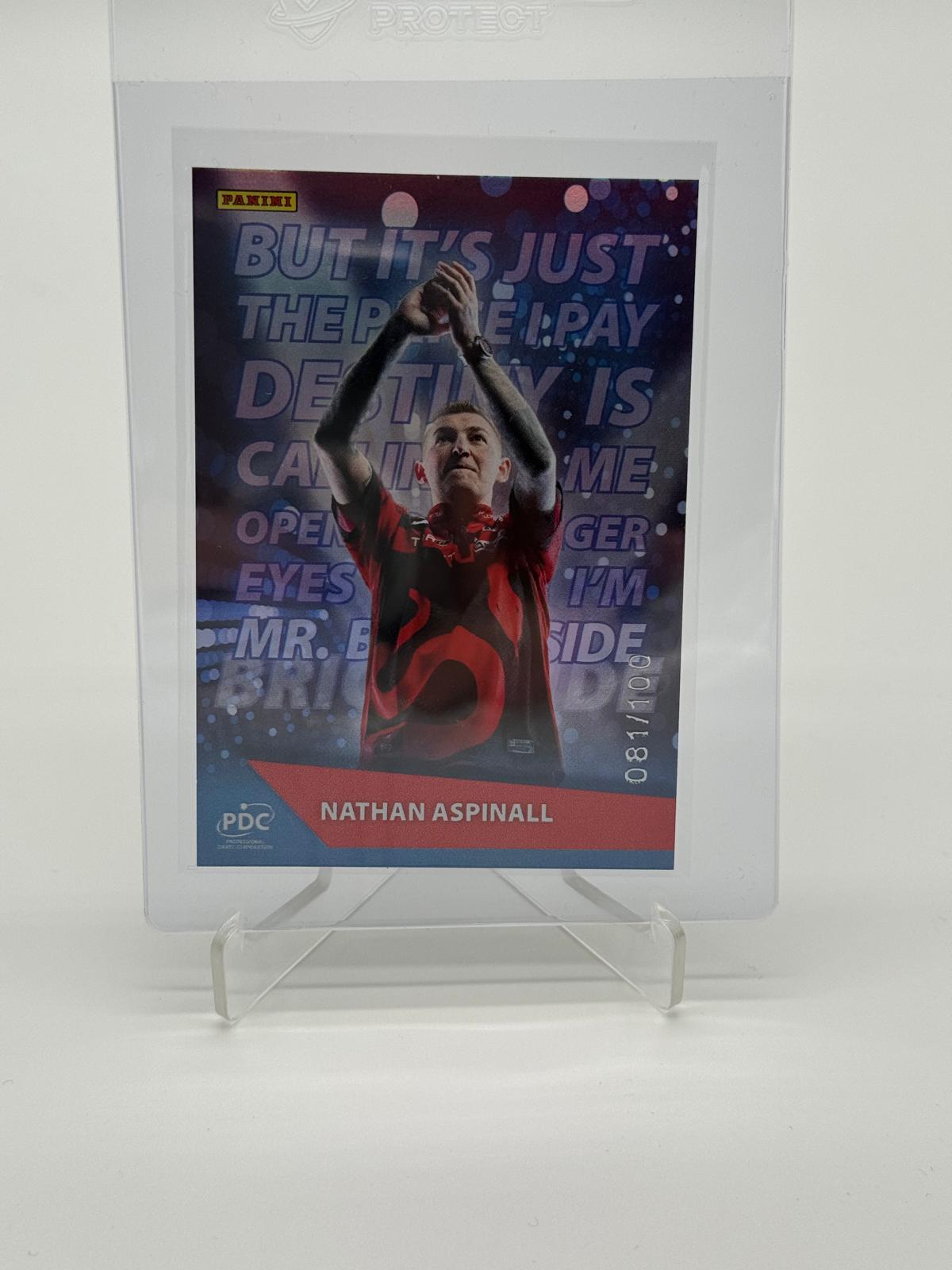 2025 Panini PDC Nathan Aspinall /100