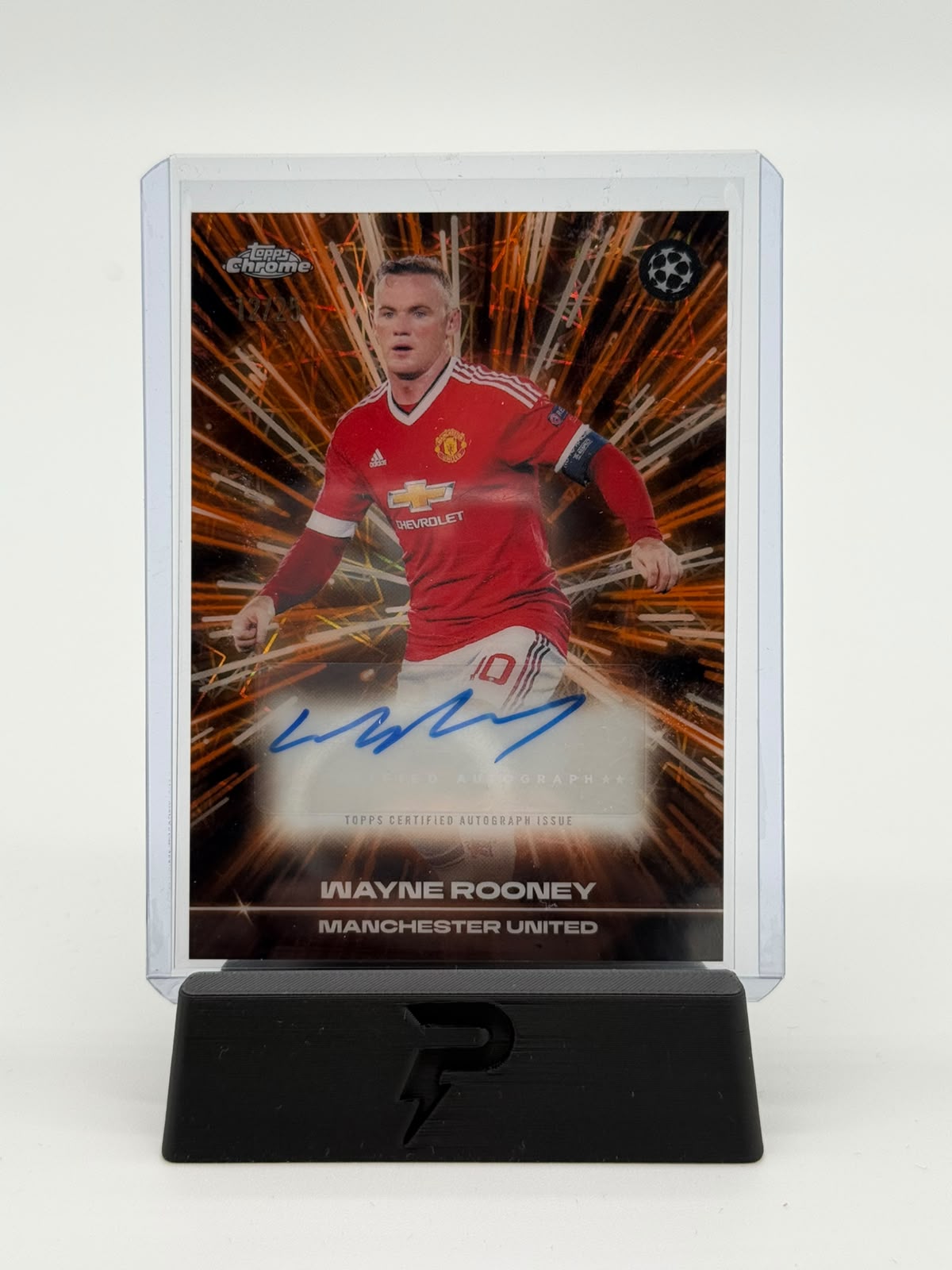 2026 Topps Chrome UCC Wayne Rooney Black Lazer Auto 12/25